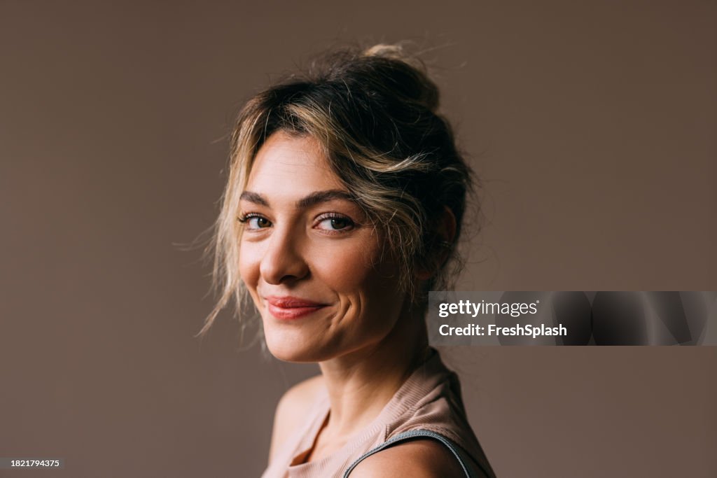 Portrait of a Beautiful Blonde Woman
