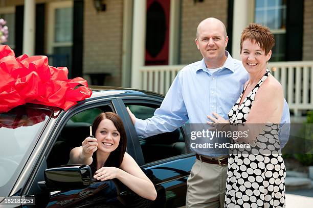 new car - new car gift stock pictures, royalty-free photos & images
