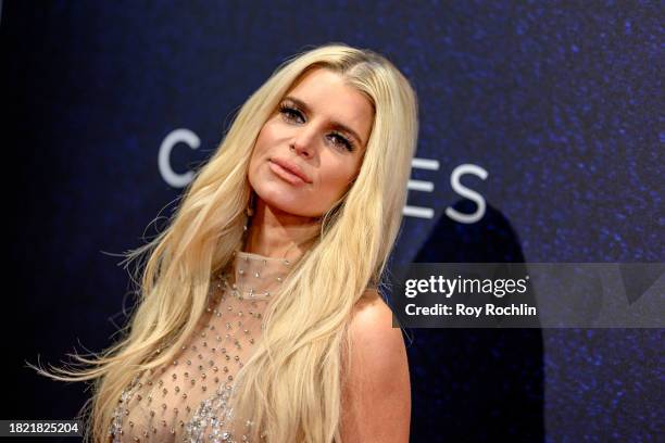 Jessica Simpson attends the 37th Annual Footwear News Achievement Awards at Cipriani South Street on November 29, 2023 in New York City.