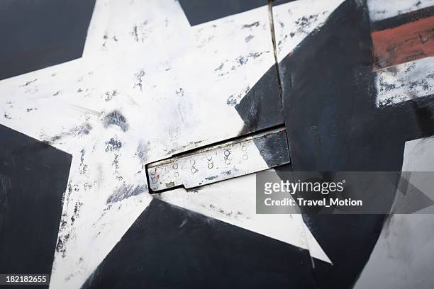 close-up of a aircraft texture - klinknagel stockfoto's en -beelden