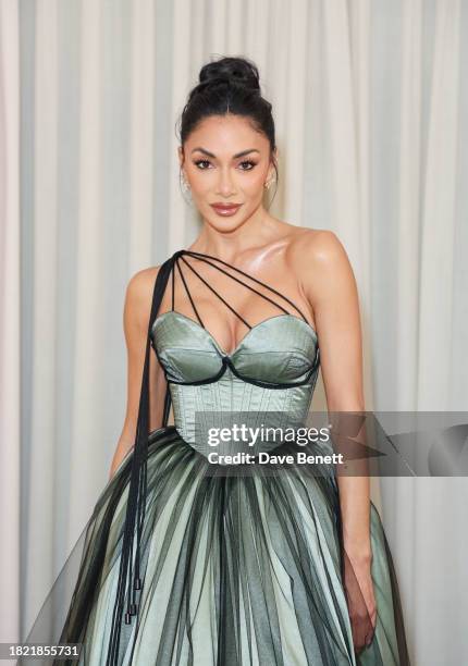 Nicole Scherzinger poses at Claridge's ahead of The Fashion Awards 2023 on December 4, 2023 in London, England.