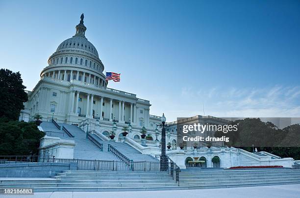 united states capitol west fassade - congress stock-fotos und bilder