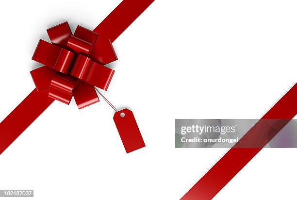 gift box and a tag - 2012 stock pictures, royalty-free photos & images