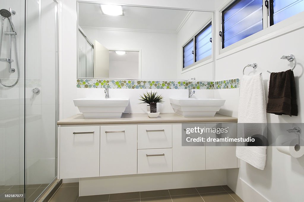 Modern apartment bathroom