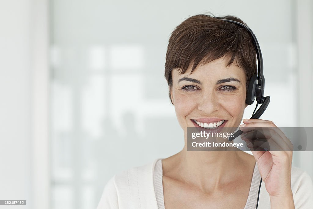 Attractive Customer Service Representive