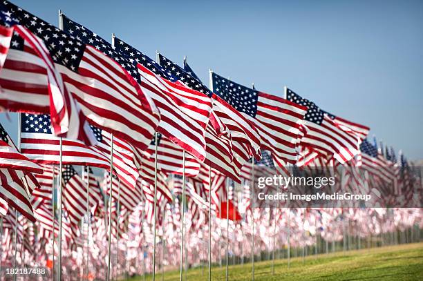 four thousand flags - memorial event stock pictures, royalty-free photos & images