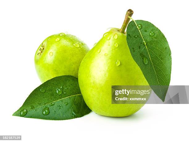 verde peras - pera fotografías e imágenes de stock