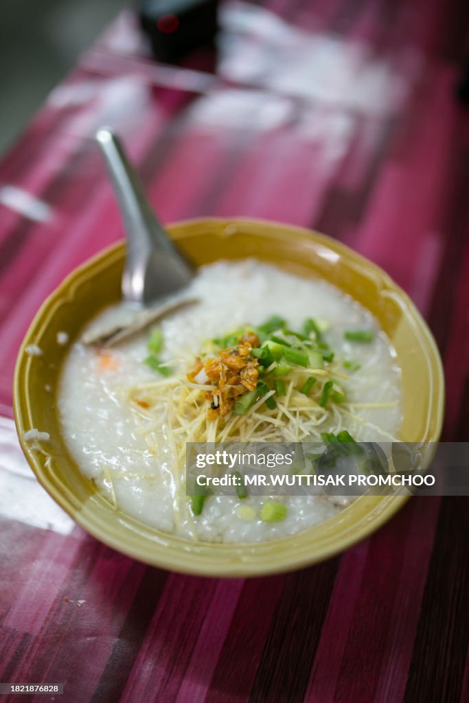 Rice porridge.