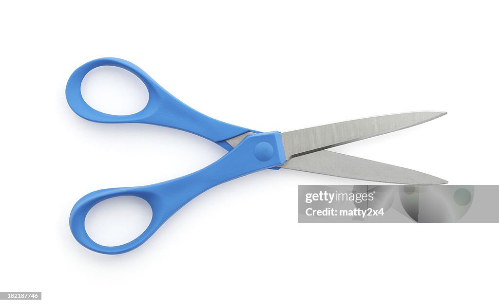 Blue scissors