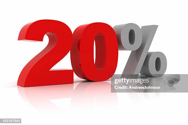 twenty percent - 20 per cent stock pictures, royalty-free photos & images