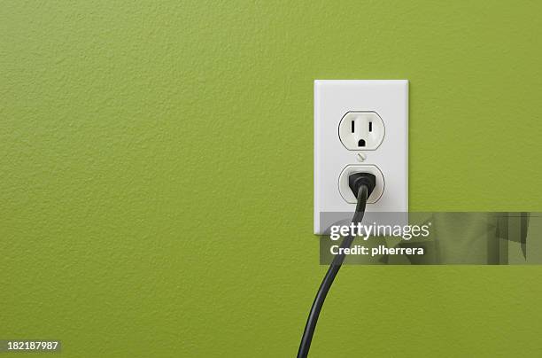 wall power outlet - elkontakt bildbanksfoton och bilder
