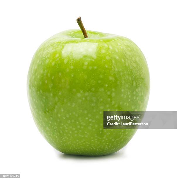 granny smith apple - high key green stock pictures, royalty-free photos & images