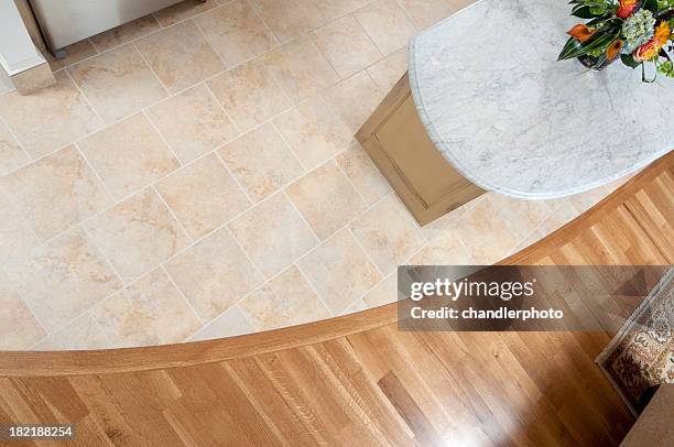 tile floor and hardwood - hardwood stock pictures, royalty-free photos & images