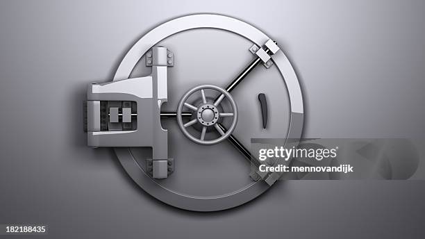 the vault closed - safe deposit box stock pictures, royalty-free photos & images