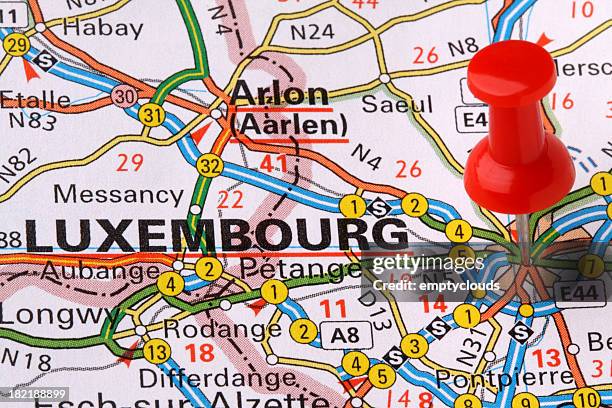 ルクセンブルク、マップ - luxembourg ストックフォトと画像