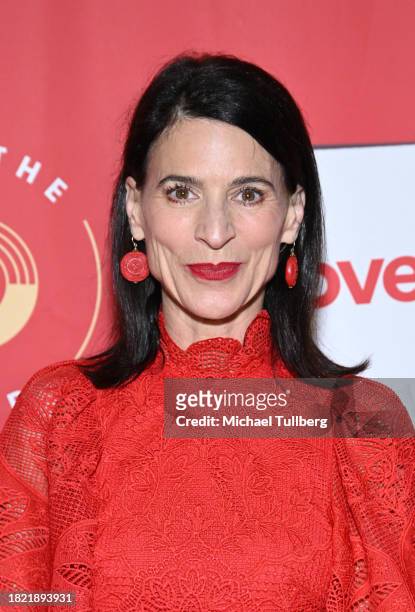 Perrey Reeves attends the Los Angeles premiere of "Love Actually Live" at Wallis Annenberg Center for the Performing Arts on November 29, 2023 in...