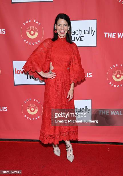 Perrey Reeves attends the Los Angeles premiere of "Love Actually Live" at Wallis Annenberg Center for the Performing Arts on November 29, 2023 in...