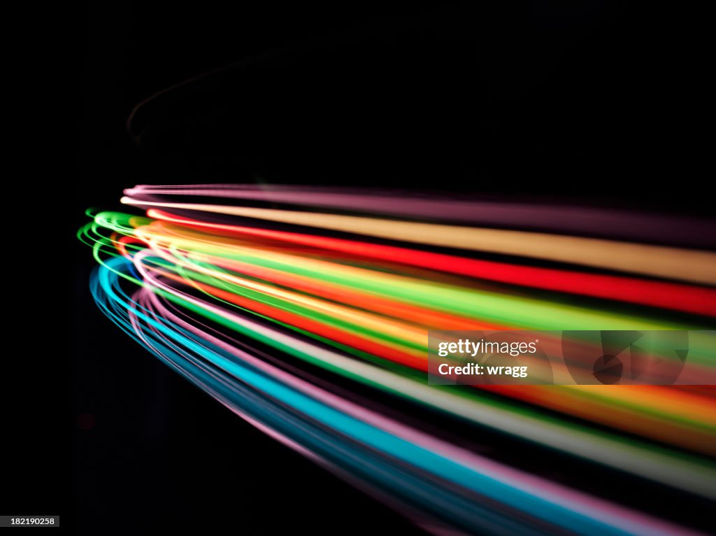 Curve of Coloured Lights