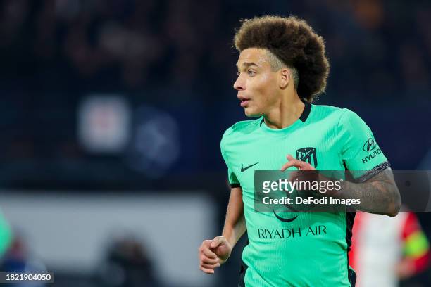 Axel Witsel of Atletico Madrid looks on during the UEFA Champions League match between Feyenoord and Atletico Madrid at Feyenoord Stadium on November...