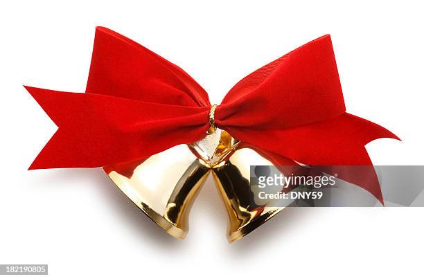 christmas bells - bell stock pictures, royalty-free photos & images