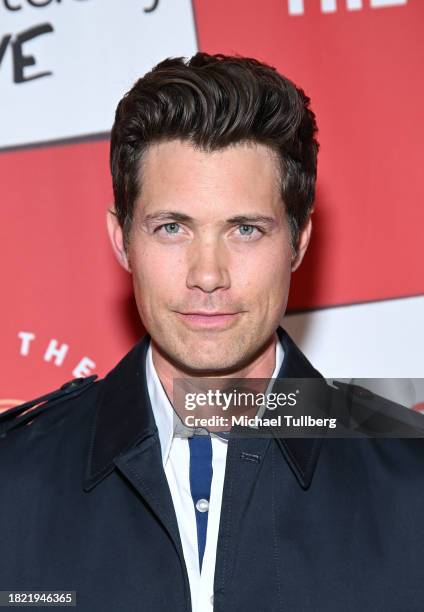 Drew Seeley attends the Los Angeles premiere of "Love Actually Live" at Wallis Annenberg Center for the Performing Arts on November 29, 2023 in...