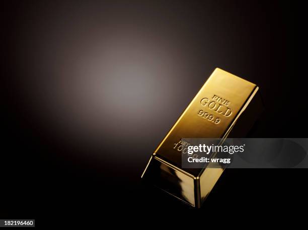 gold bullion - ingot stock pictures, royalty-free photos & images