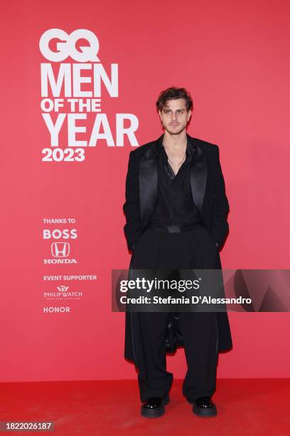 Andrea Arcangeli attends the photocall for the GQ "Men Of The Year" 2023 at Palazzo Serbelloni on November 29, 2023 in Milan, Italy.