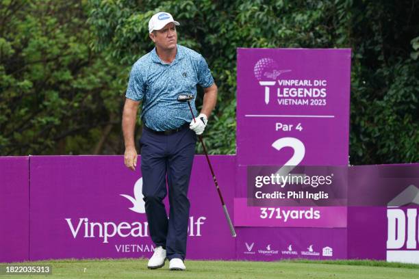 Scott Hend of Australia in action on Day One of the Vinpearl DIC Legends Vietnam at Vinpearl Resort Nha Trang on November 30, 2023 in Nha Trang,...