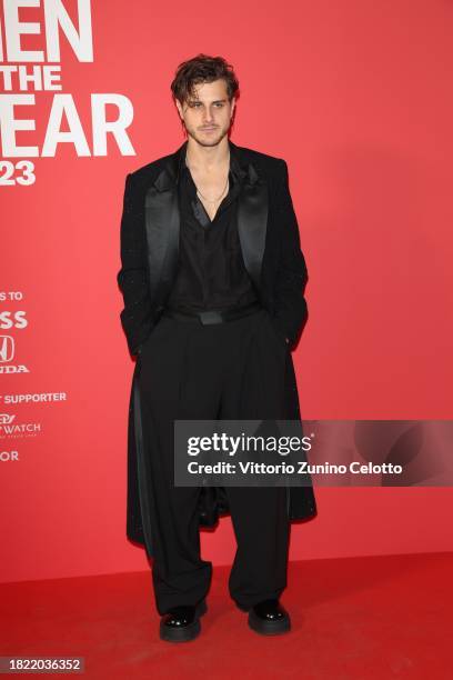 Andrea Arcangeli attends the photocall for the GQ "Men Of The Year" 2023 at Palazzo Serbelloni on November 29, 2023 in Milan, Italy.