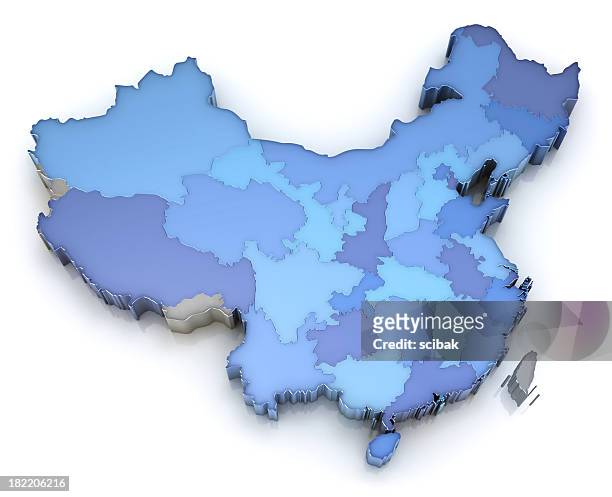 china map - map of china stock pictures, royalty-free photos & images