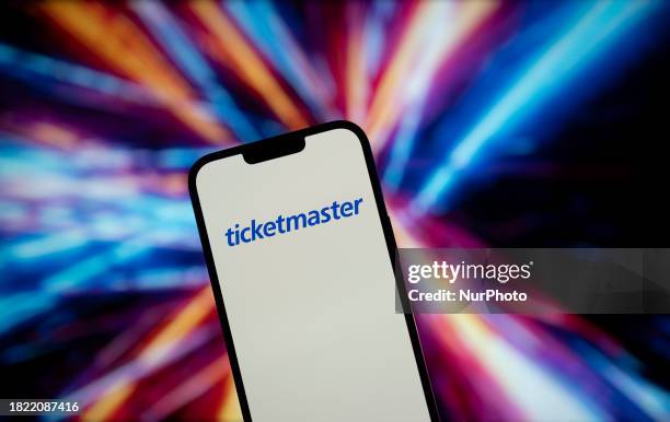 The Ticketmaster logo is seen in this photo illustration on 04 December, 2023 in Warsaw, Poland.