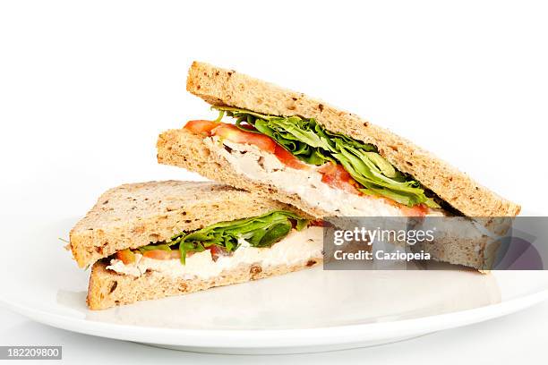 chicken salad sandwich - sandwich bildbanksfoton och bilder