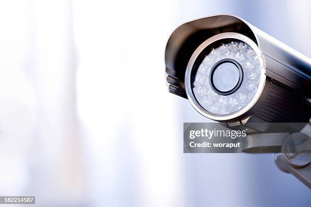 security camera - security cameras stock pictures, royalty-free photos & images