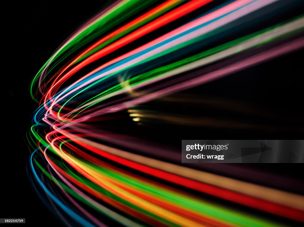 Curve of Coloured Lights