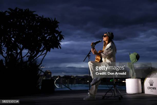 Flip performs at the Crown Summer Launch Party at the Crown Sydney on November 30, 2023 in Sydney, Australia.