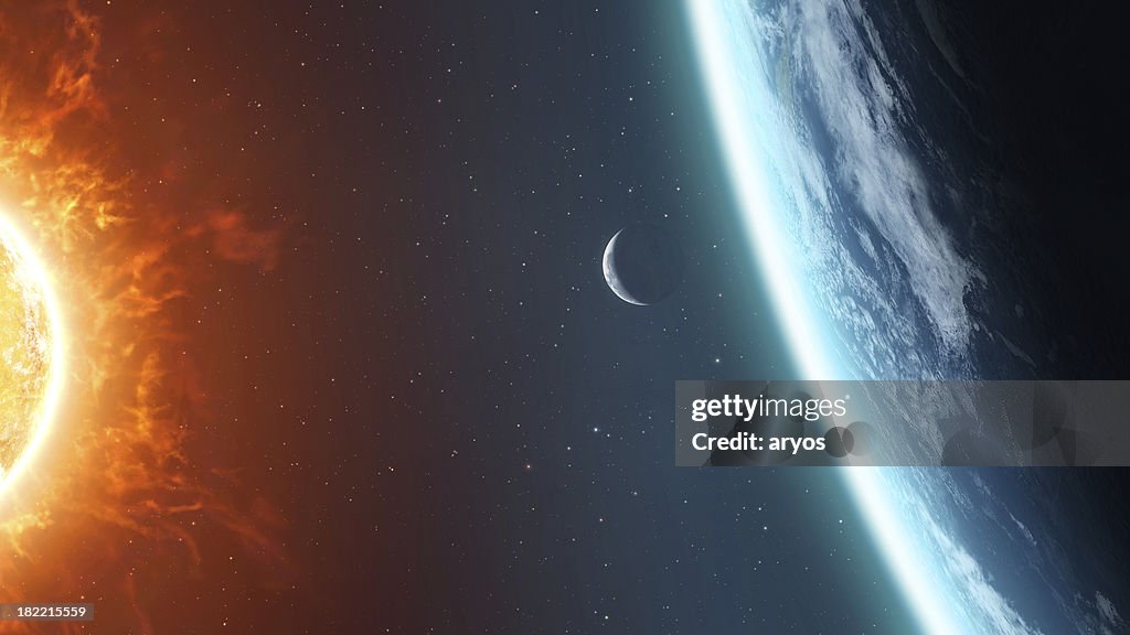 Terra luna e sole