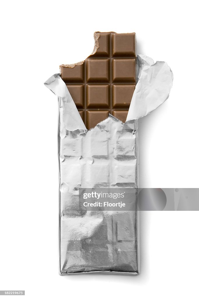 Chocolate: Chocolate Bar in Silver Foil