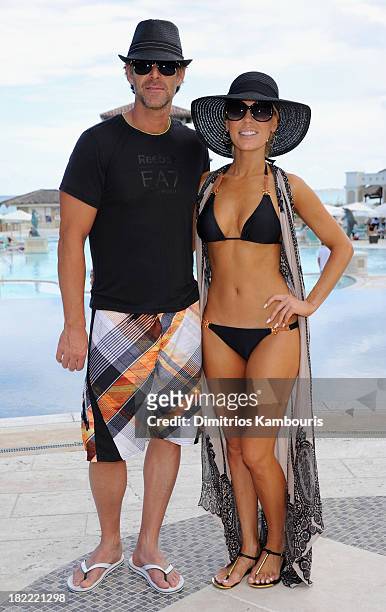 Slade Smiley and Gretchen Rossi attend the Island Routes Caribbean Adventures during Day Two of the Sandals Emerald Bay Celebrity Getaway And Golf...