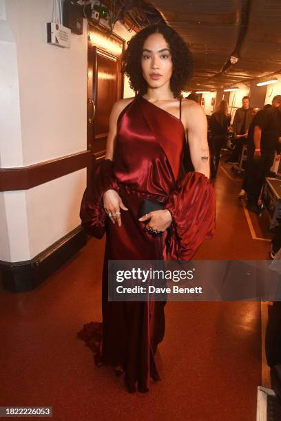 Mette Towley poses backstage at The Fashion Awards 2023 presented by Pandora at The Royal Albert Hall on December 4, 2023 in London, England.