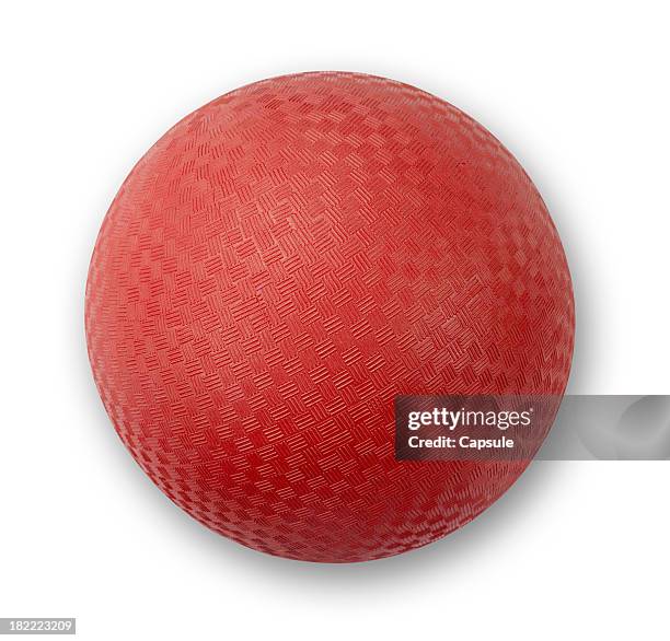 playground ball red - kickball stock pictures, royalty-free photos & images