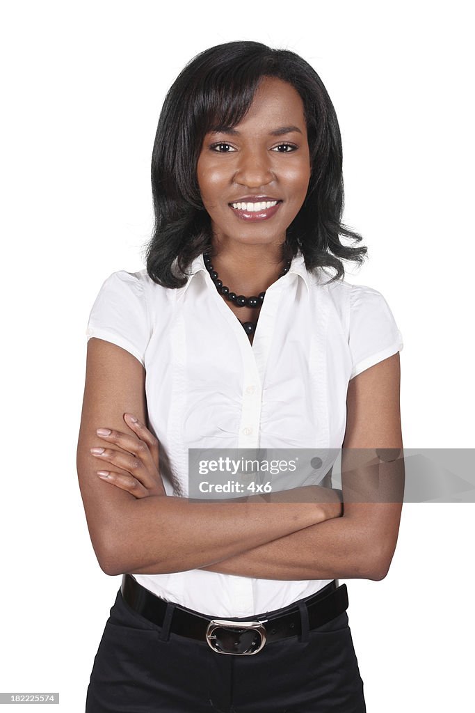 Businesswoman arms folded