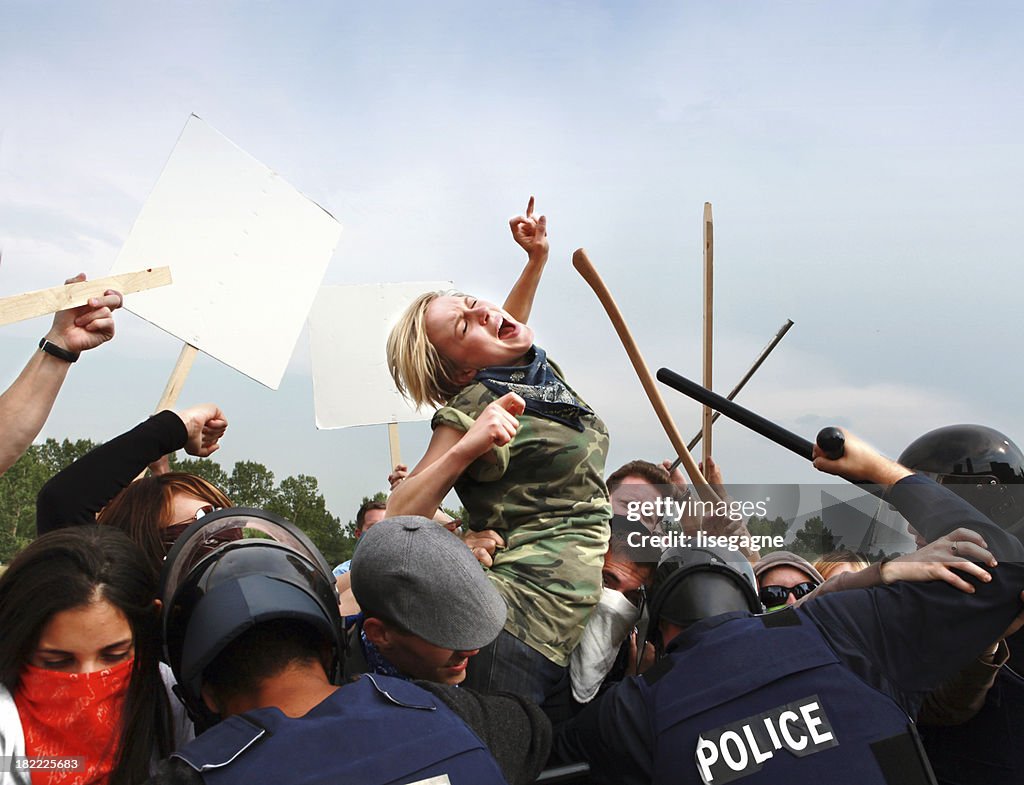 Activists fighting authority