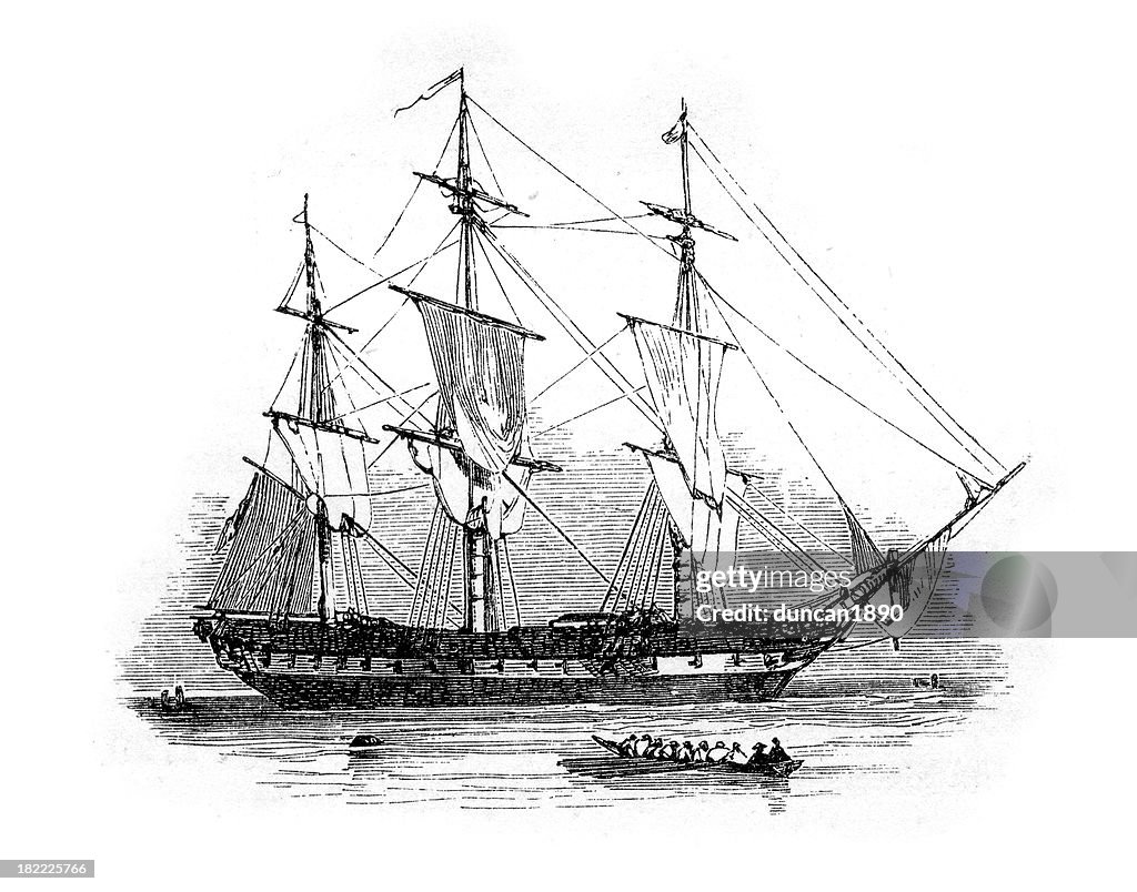 18th Century British Warship