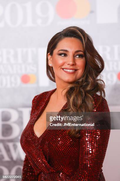 Kelly Brook during The BRIT Awards 2019, The O2 Arena, London, England, on 20 February 2019.