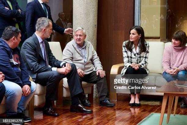 King Felipe VI of Spain and Queen Letizia of Spain visit the Community Residence "Hospital del Rey" on November 30, 2023 in Toledo, Spain.