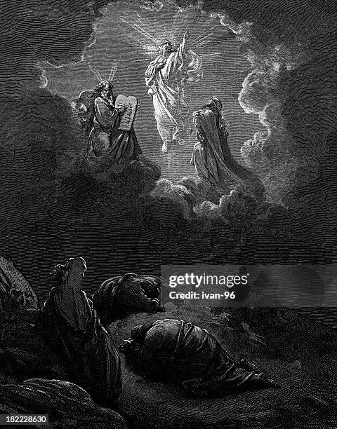 die transfiguration - transfiguration of jesus stock-grafiken, -clipart, -cartoons und -symbole