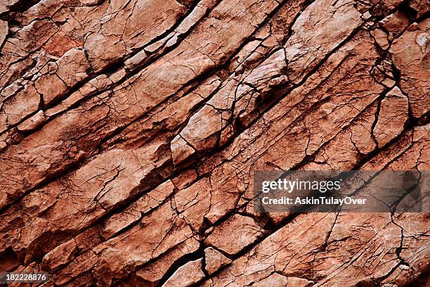 rock detail - geology layers stock pictures, royalty-free photos & images