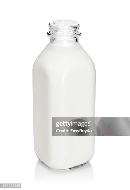 milk bottle - milk bottles stock pictures, royalty-free photos & images