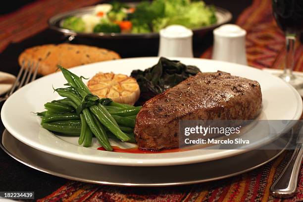 elegant delicious steak - steak stock pictures, royalty-free photos & images