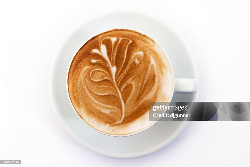 Flat white coffee